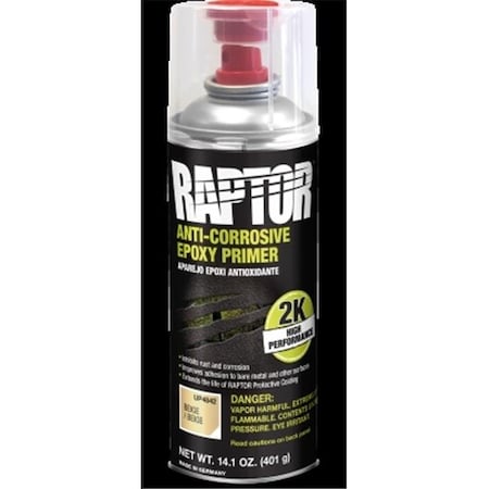 U-Pol U-POL Products UP4842 14.1 oz Raptor 2K Anti-Corrosive Epoxy Primer Aerosol - Beige UPL-UP4842